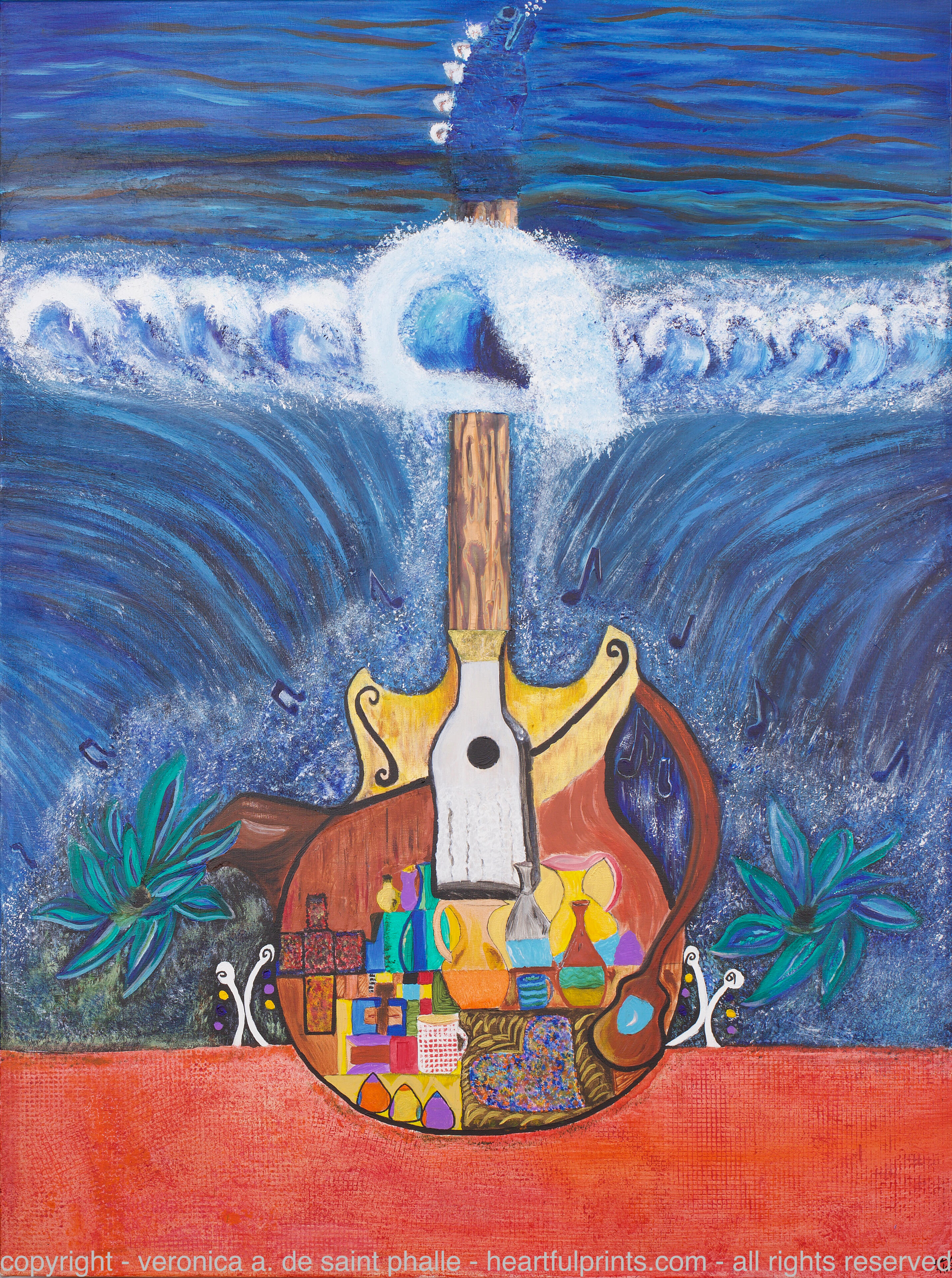 Veronica de Saint Phalle - “Pitchars” - acrylic on canvas